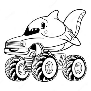 Haj Monster Truck Farvelaegningsside 78041-20528