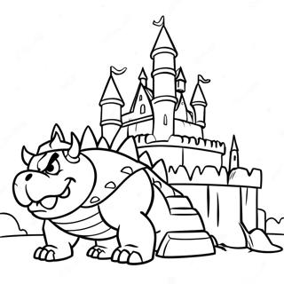 Bowsers Braendende Slot Farvelaegningsside 78456-20857