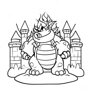 Bowsers Braendende Slot Farvelaegningsside 78456-20858