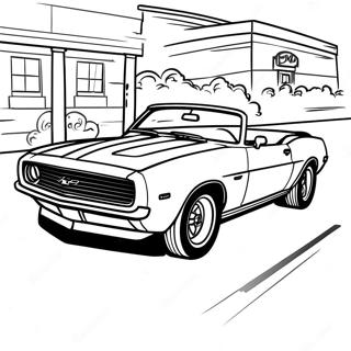 Camaro Cabriolet I Bevaegelse Farvelaegningsside 78688-21034