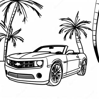 Camaro Cabriolet I Bevaegelse Farvelaegningsside 78688-21035