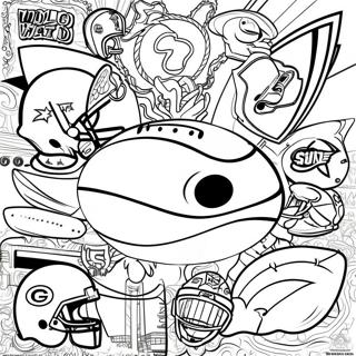 Dynamiske Nfl Holdlogoer Farvelaegningsside 79075-21340