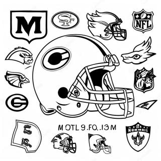 Fede Nfl Logoer Farvelaegningsside 79076-21342