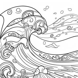 Rolige Havbolger Farvelaegningsside 79177-21411