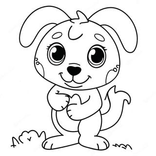 Bluey I Et Sodt Valentinsdag Kostume Farvelaegningsside 79386 21583