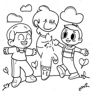 Glad Tweaker Der Leger Med Venner Farvelaegningsside 79489-21662