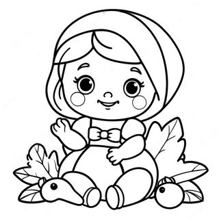 Legesyg Baby Snehvide Farvelaegningsside 79566 21724