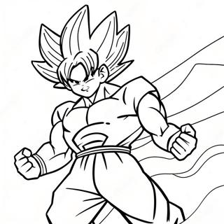 Goku Super Saiyan Transformation Farvelaegningsside 8026-2662