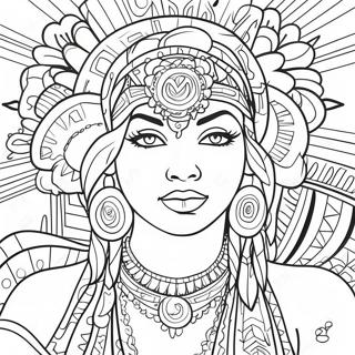 Vibrant Chicano Kunst Farvelaegningsside 80337 22299