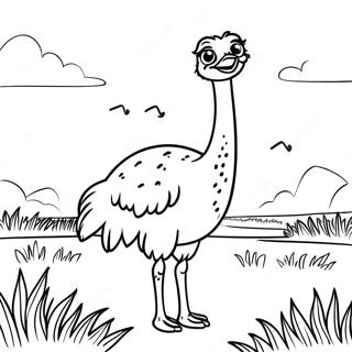 Struds Pa Det Abne Felt Farvelaegningsside 80442 22387