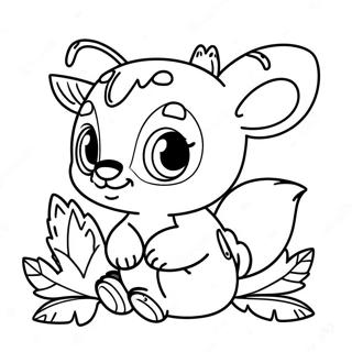 Kaere Baby Skovdyr Farvelaegningsside 80569 22492