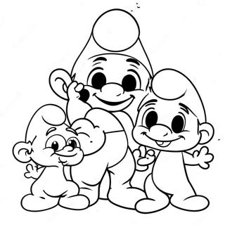 Glade Smolf Familie Farvelaegningsside 80592 22499