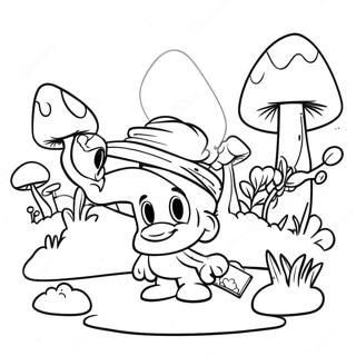 Smolfe Landsby Scene Farvelaegningsside 80593 22501