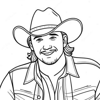 Morgan Wallen I Cowboy Hat Farvelaegningssiden 80748 22628