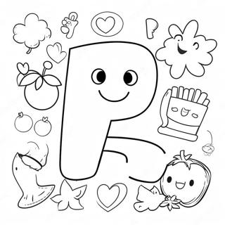 Farverige Bornehave Alfabet Farvelaegningsside 80849-22702