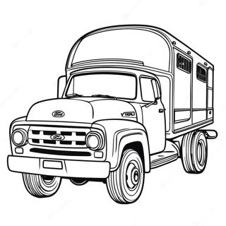 Ford Truck Med Trailer Farvelaegningsside 80903-22752