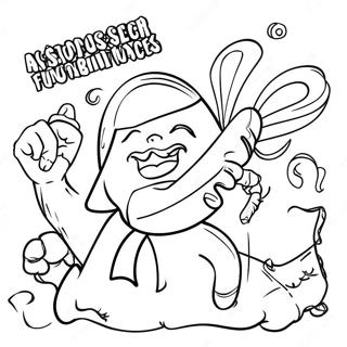 Sjove Rod Slojfe Uge Aktiviteter Farvelaegningsside 81055-22862