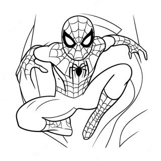 Spiderman Farvelaegningsside 81312-23056