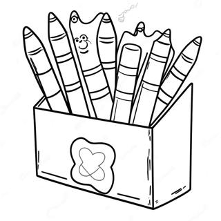 Fantastisk Farvelaegningsside Med Kridtboks 81571 23265