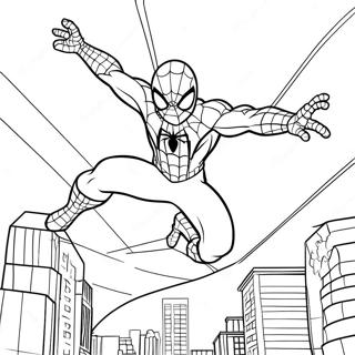 Spiderman Web Slynge Action Farvelaegningsside 81675-23346