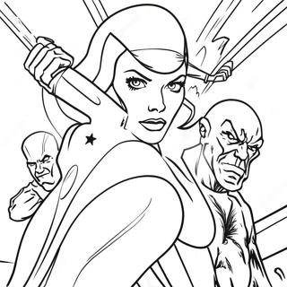 Black Widow Kaemper Mod Skurke Farvelaegningsside 81701-23365