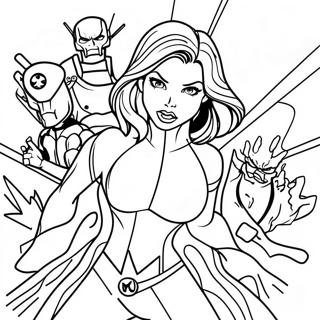 Black Widow Kaemper Mod Skurke Farvelaegningsside 81701-23368