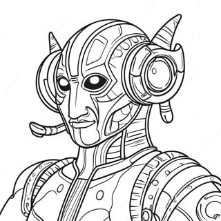 Titan Speakerman Med Farverig Baggrund Farvelaegningsside 81830 23469