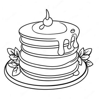 Pandekager Med Ahornsirup Farvelaegningsside 82138-23705