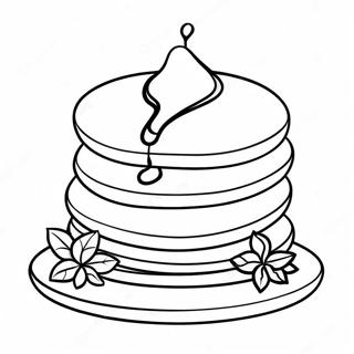 Pandekager Med Ahornsirup Farvelaegningsside 82138-23707