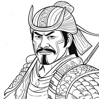 Aedel Samurai Kriger Farvelaegningsside 82238 23808