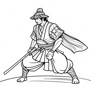 Samurai Med Katana Farvelaegningsside 82240-23815