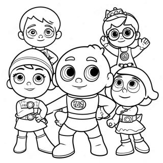 Super Why Og Venner Farvelaegningsside 82367-23905