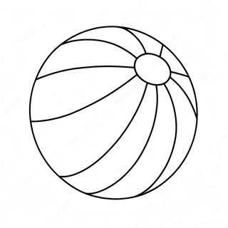 Farverig Strandbold Farvelaegningsside 82393 23927