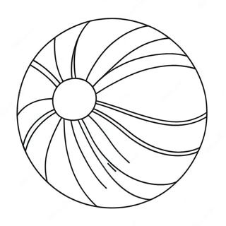 Farverig Strandbold Farvelaegningsside 82393 23928
