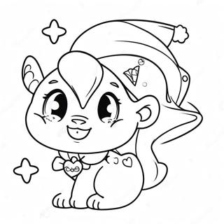 Sode Magiske Mixies Med Glimmer Farvelaegningsside 82779-24230