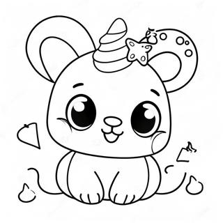 Sode Magiske Mixies Med Glimmer Farvelaegningsside 82779-24231