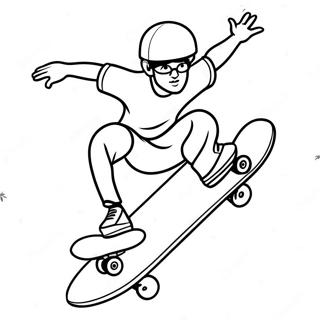 Seje Skateboard Tricks Farvelaegningsside 82856-24286