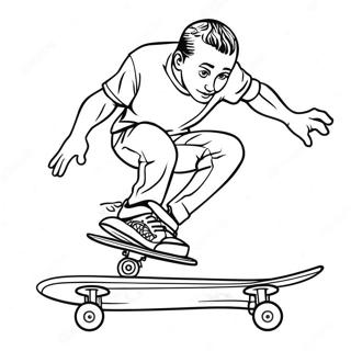 Seje Skateboard Tricks Farvelaegningsside 82856 24288