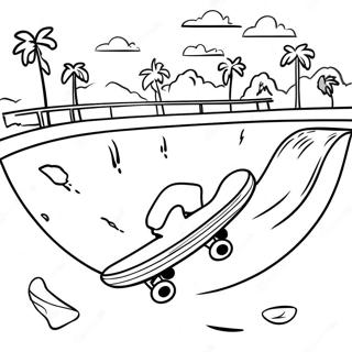 Skateboard Park Scene Farvelaegningsside 82859 24297