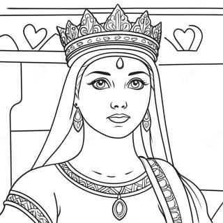 Modig Dronning Esther Farvelaegningsside 83138 24508