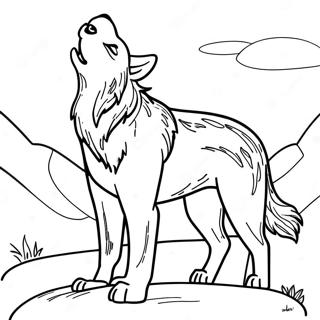 Majestaetisk Hylende Ulv Farvelaegningsside 83342-24666