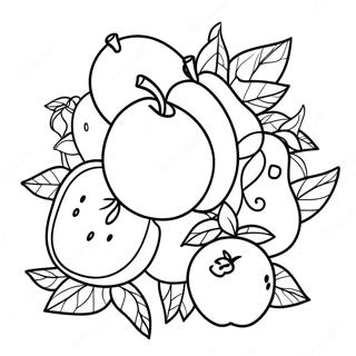 Fredfyldt Andens Frugt Farvelaegningsside 83421 24734