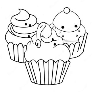 Laekre Cupcake Bagning Farvelaegningsside 83446 24751