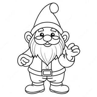 Festlig Jule Nisse Farvelaegningsside 83701-24949