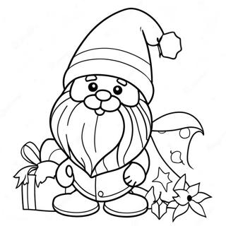 Festlig Jule Nisse Farvelaegningsside 83701-24950