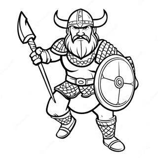 Vikings Spiller I Aktion Farvelaegning 83909-25117