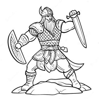 Vikings Spiller I Aktion Farvelaegning 83909-25120