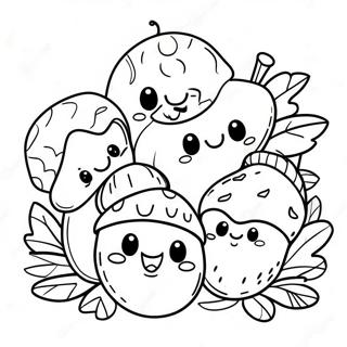 Glad Egeakorn Familie Farvelaegningsside 84189-25333