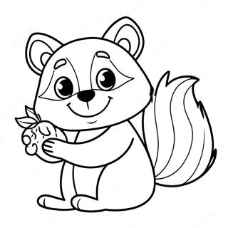 Vaskebjorn Med En Baer Farvelaegningssiden 84266-25400