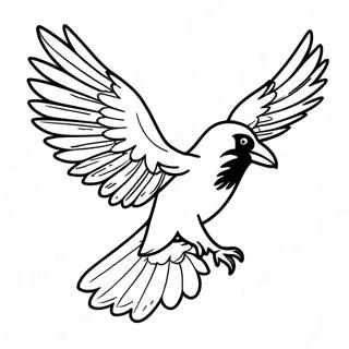 Majestaetisk Ravn I Flugt Farvelaegningssider 84418-25511